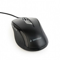 Gembird MUS-6B-01, Optical Mouse, 1600dpi, USB, Black